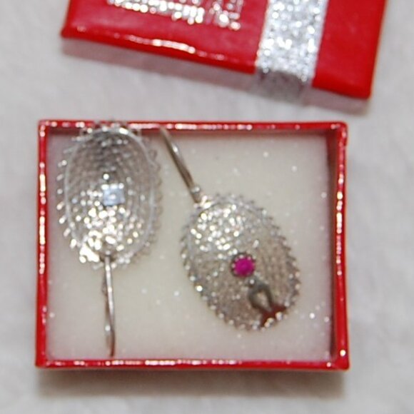 NIB Merve Silver, Genuine Sterling 925 Silver Earrings - Picture 6 of 13